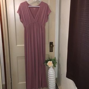 Rose pink maxi dress